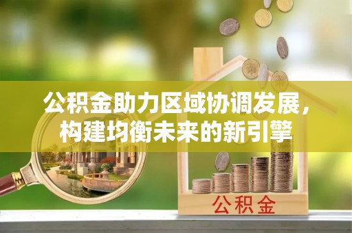 常平公积金助力区域协调发展，构建均衡未来的新引擎