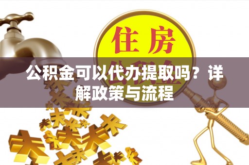 常平公积金可以代办提取吗？详解政策与流程