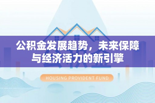 常平公积金发展趋势，未来保障与经济活力的新引擎