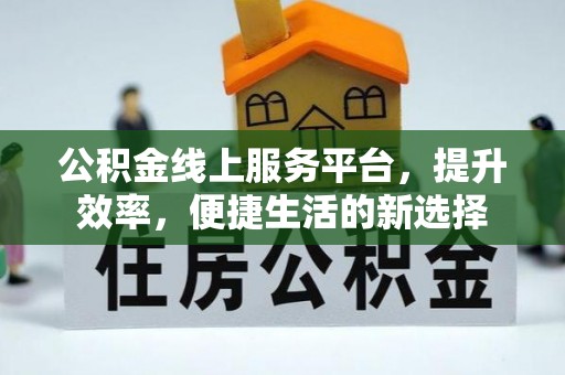 常平公积金线上服务平台，提升效率，便捷生活的新选择
